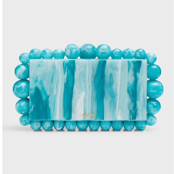 cult gaia Handbags - NWT $348 Cult Gaia Eos Beaded Acrylic Clutch Bag in Nile!